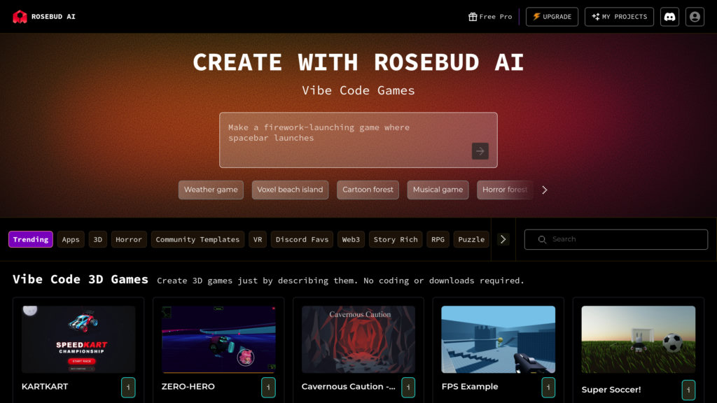 Rosebud AI 截圖