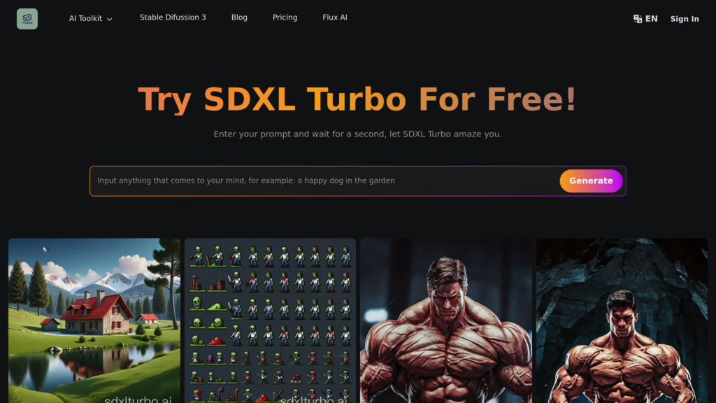SDXL Turbo 截圖