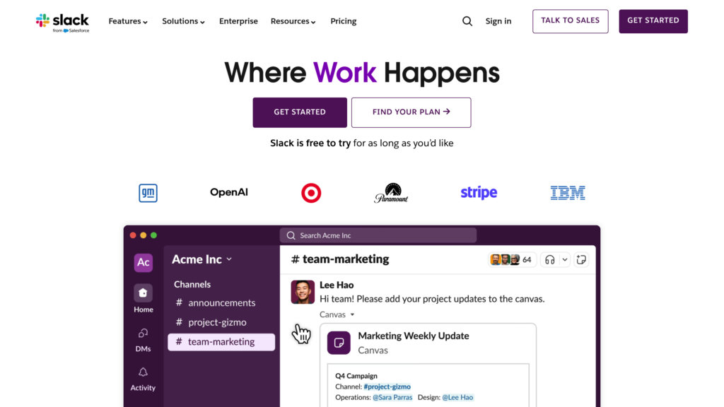 Slack Screenshot