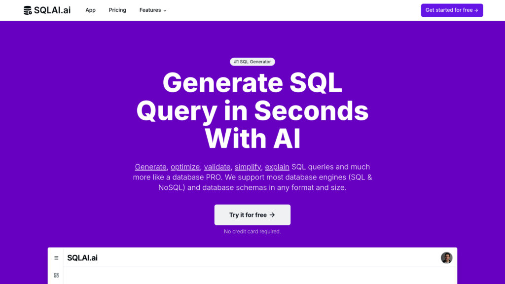 SQLAI.ai 截圖