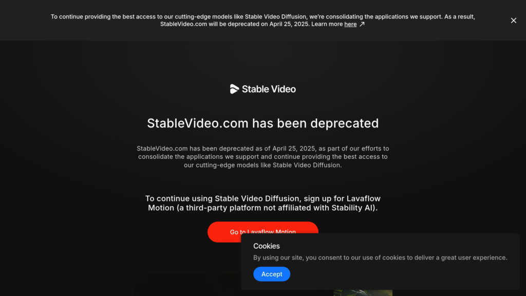 Stable Video Diffusion 截圖