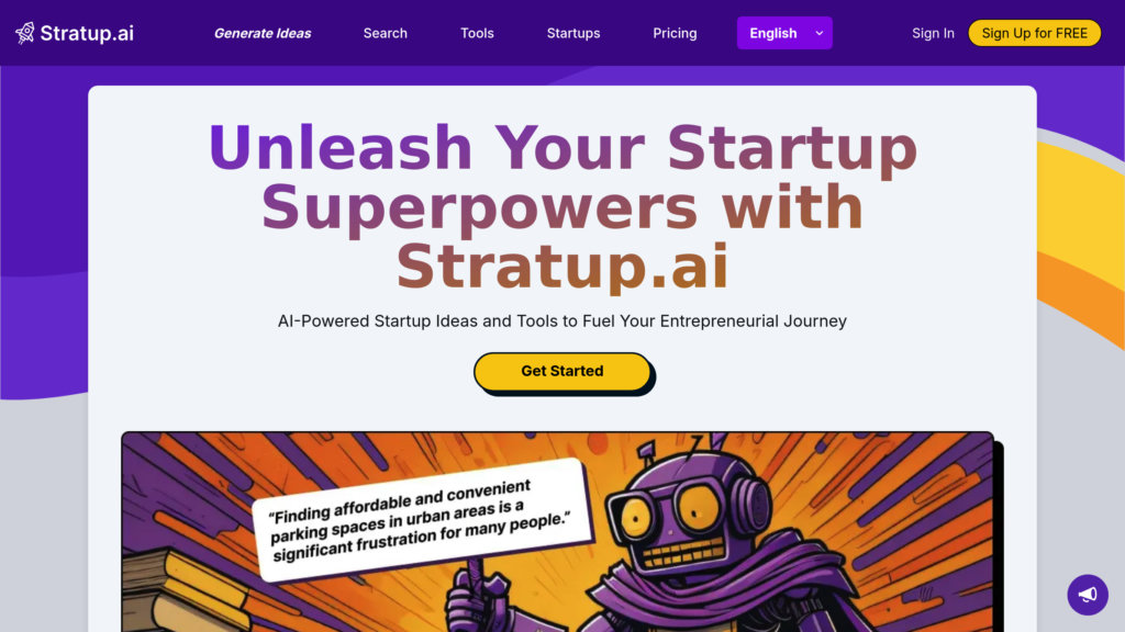 Stratup.ai 截圖