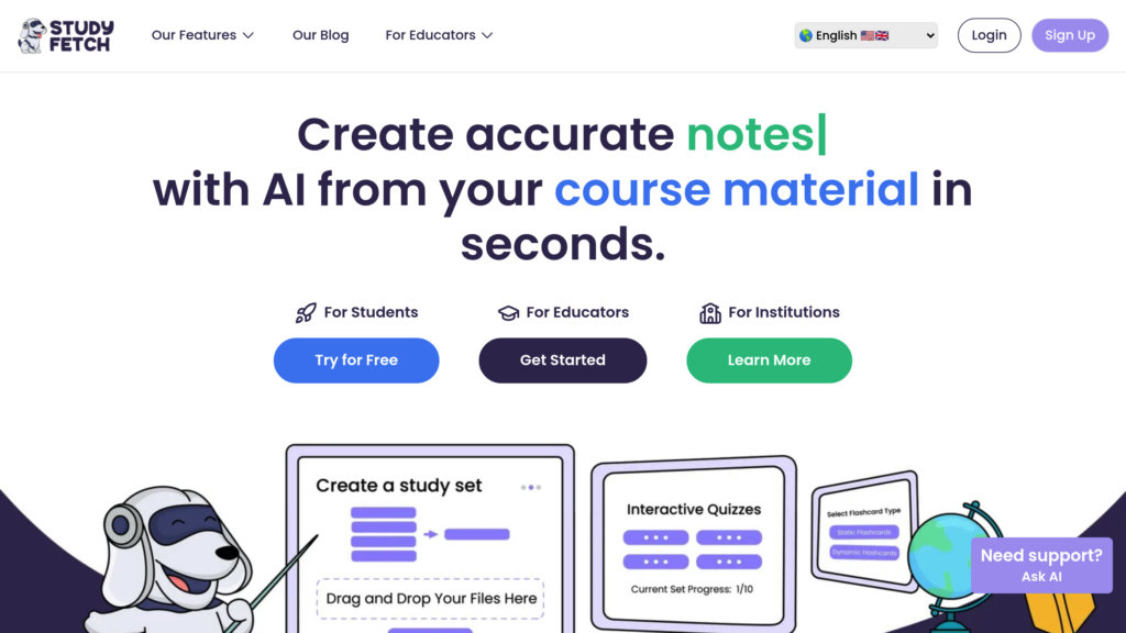 StudyFetch Screenshot
