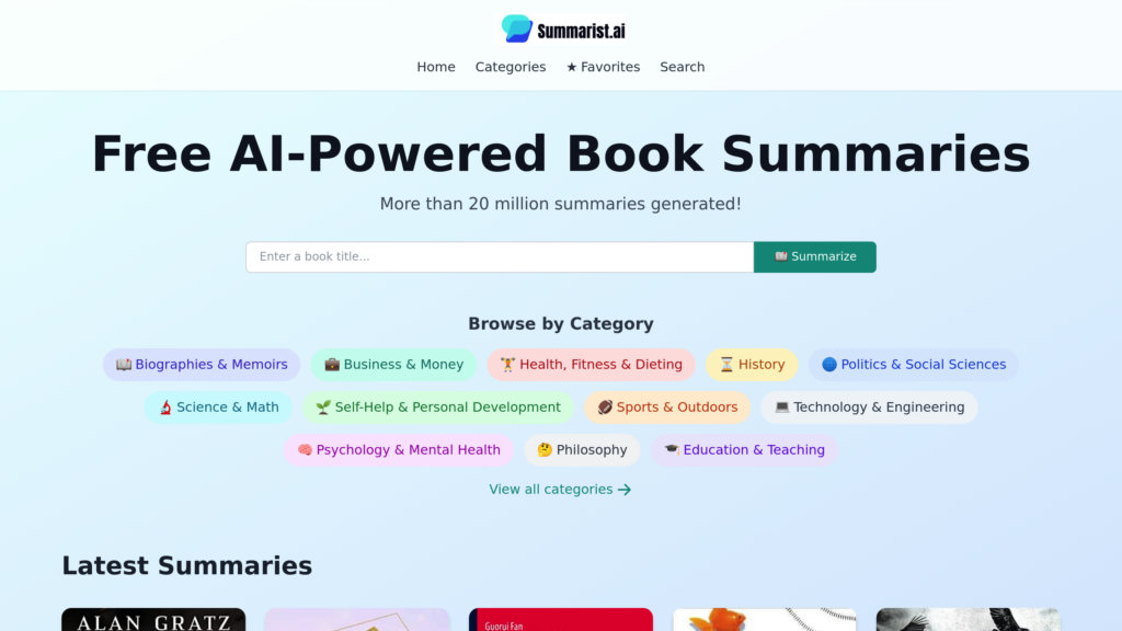 Summarist.ai 截圖