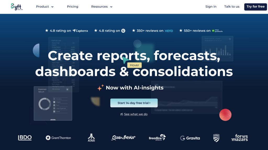 Syft Analytics 截圖