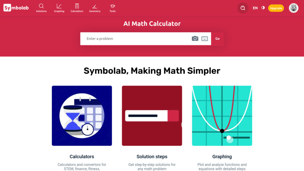 Symbolab 截圖