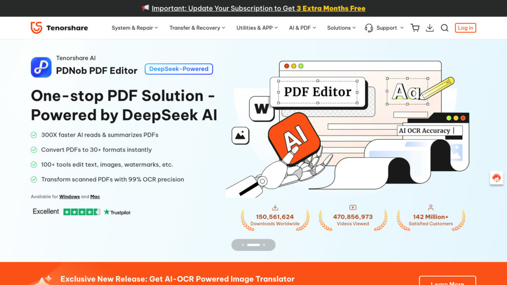 Tenorshare AI PDF Screenshot