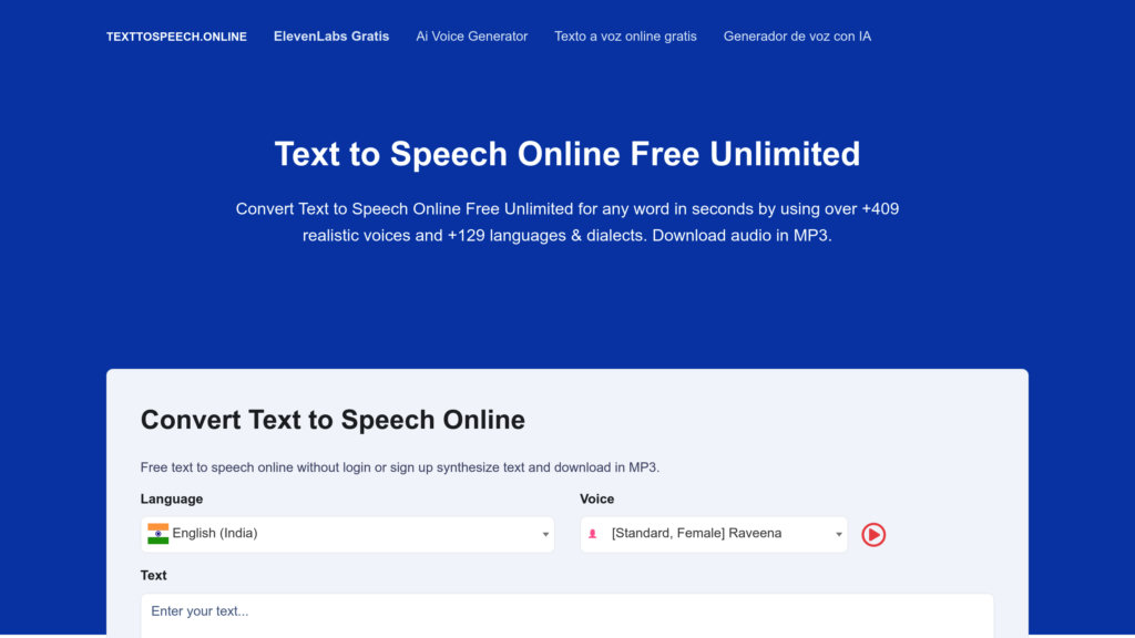 Text To Speech Online 截圖
