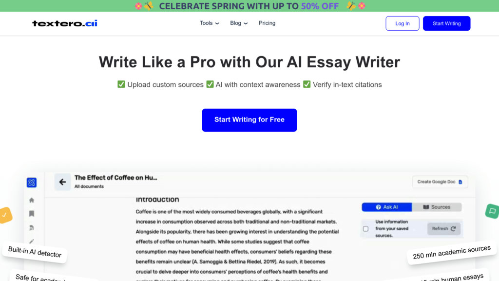 Textero AI 截圖