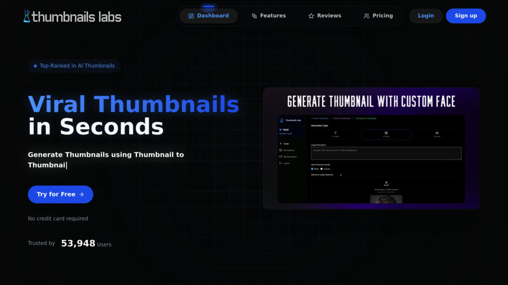 Thumbnails Labs Screenshot