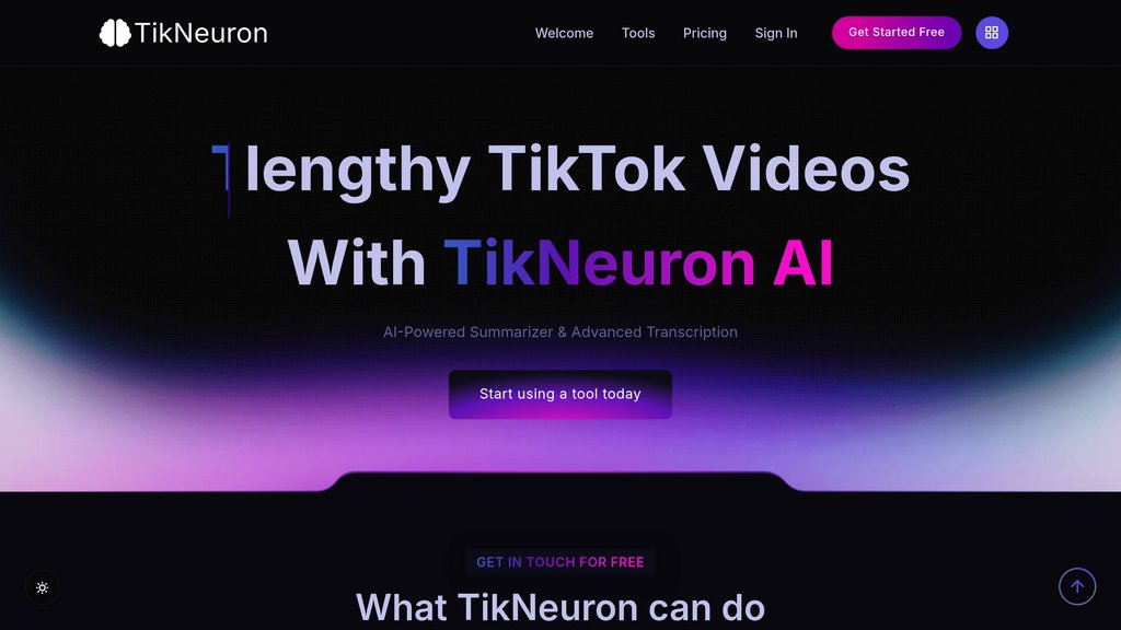 TikNeuron 截圖