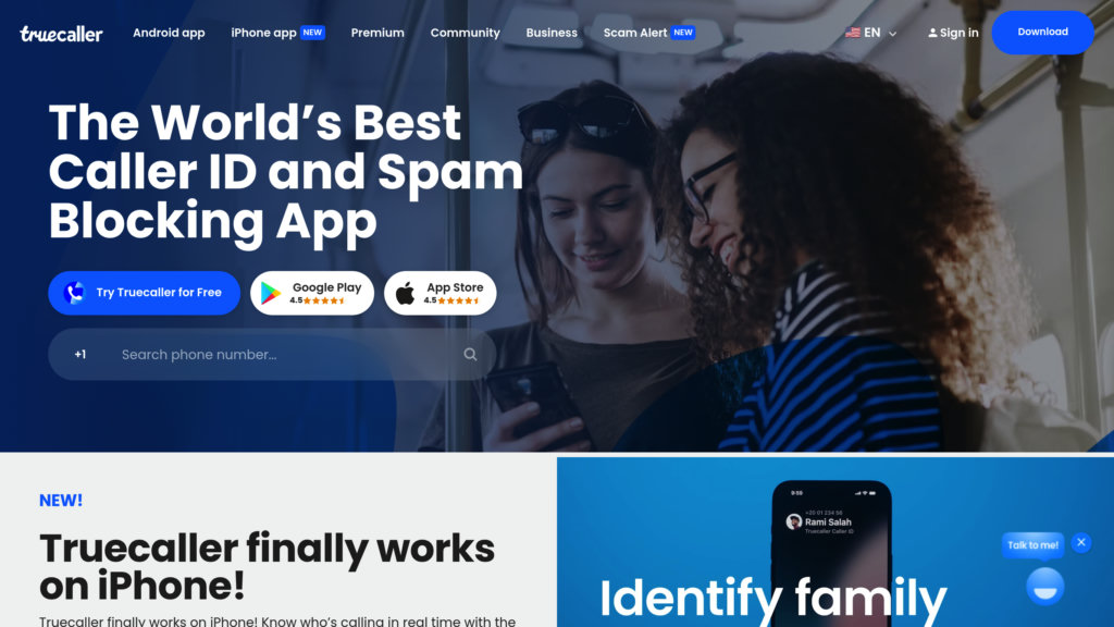 Truecaller 截圖