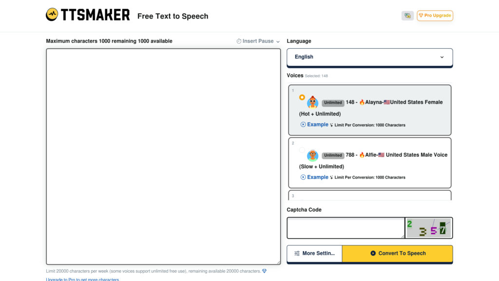 TTSMaker 截圖
