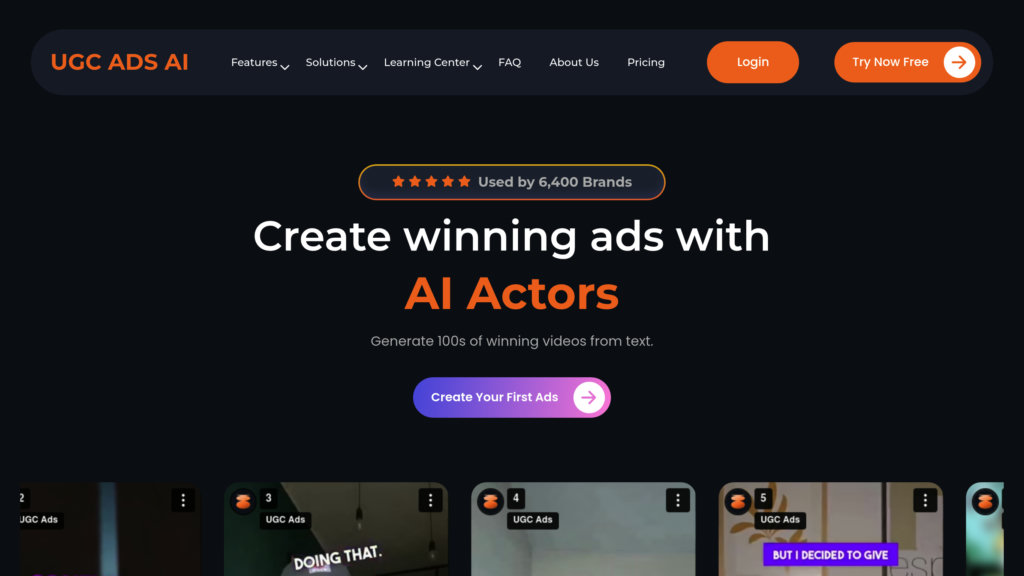 UGC Ads AI 截圖