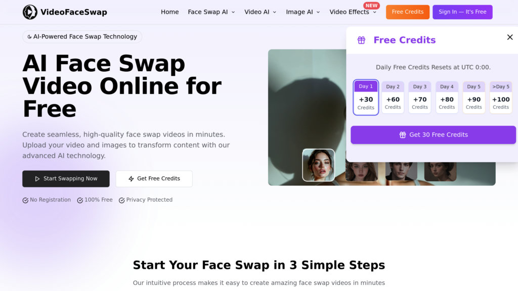 VideoFaceSwap.io 截圖