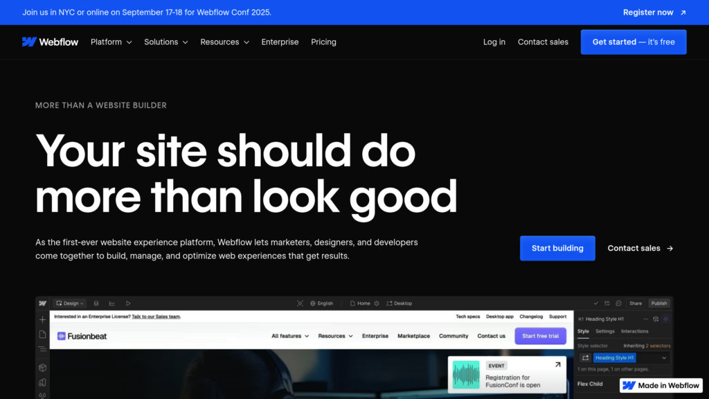 Webflow 截圖