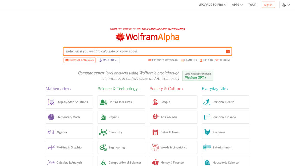 WolframAlpha 截圖