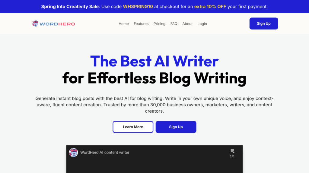 WordHero 截圖
