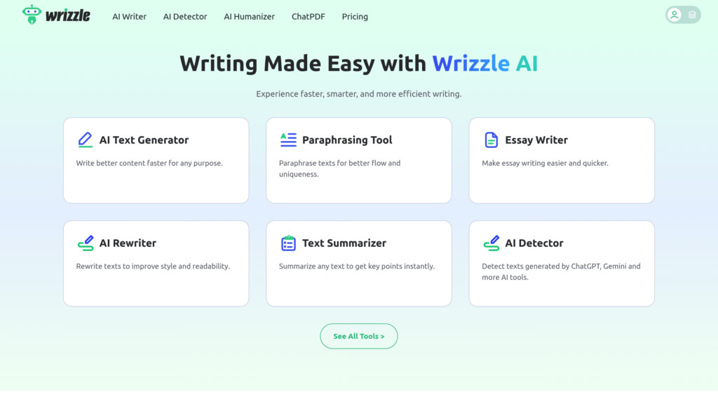 Wrizzle AI 截圖