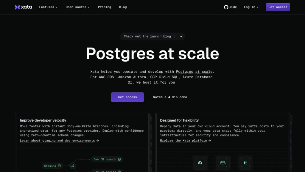Xata.io 截圖