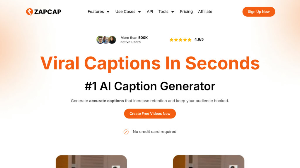 ZapCap AI Screenshot